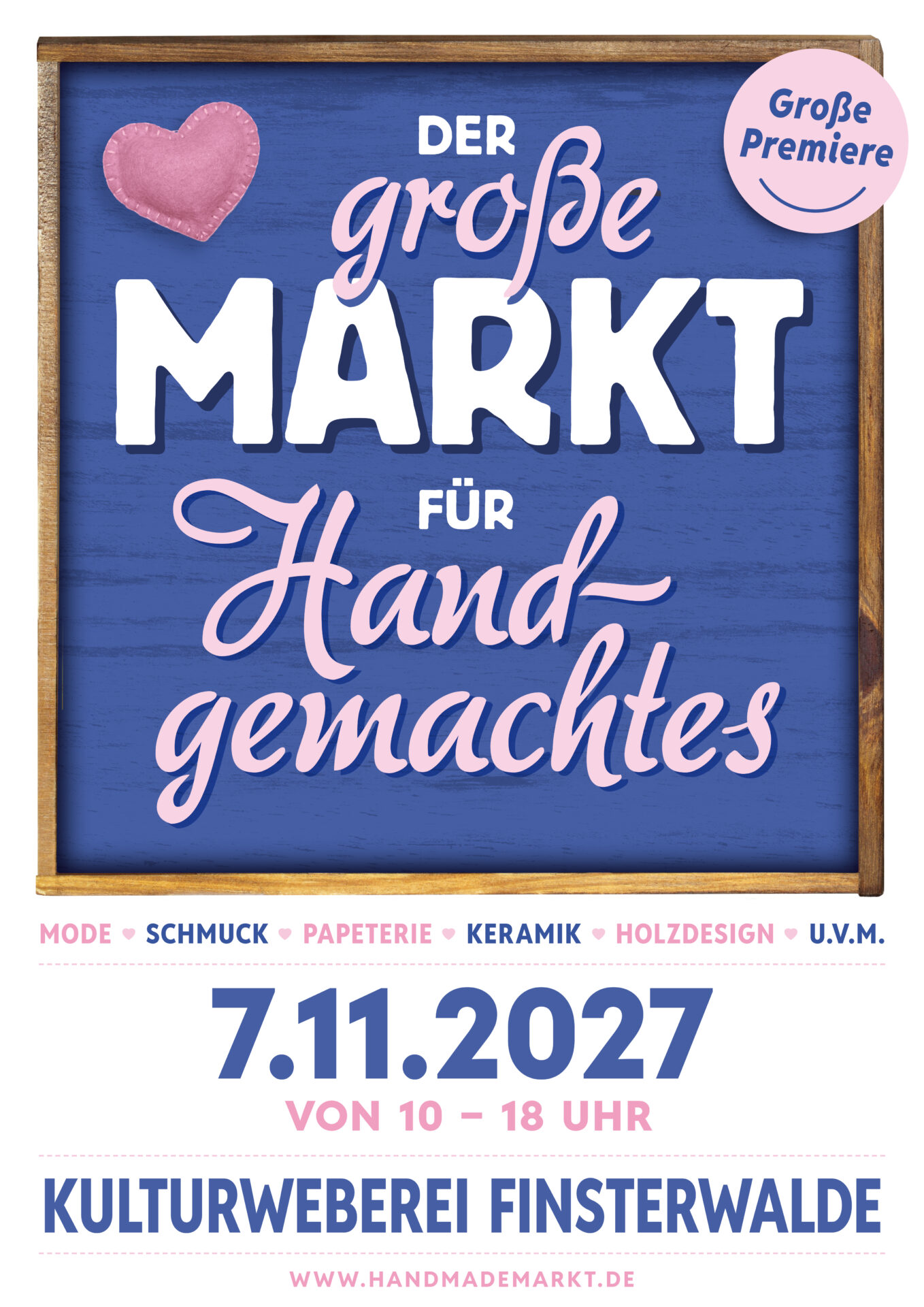 Premiere: Der große Markt für Handgemachtes in der Kulturweberei Finsterwalde
